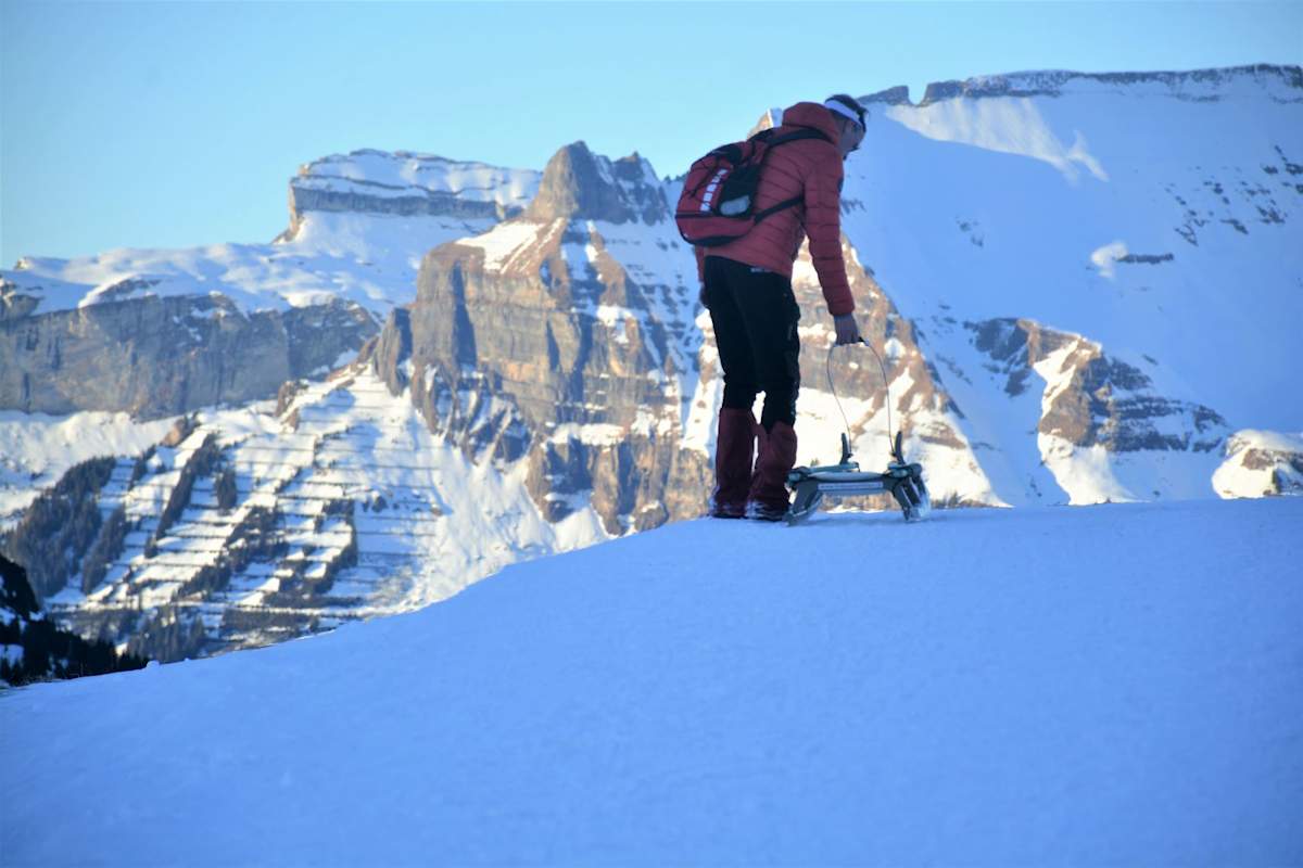 Rodler auf der Eiger-Grand-Tour