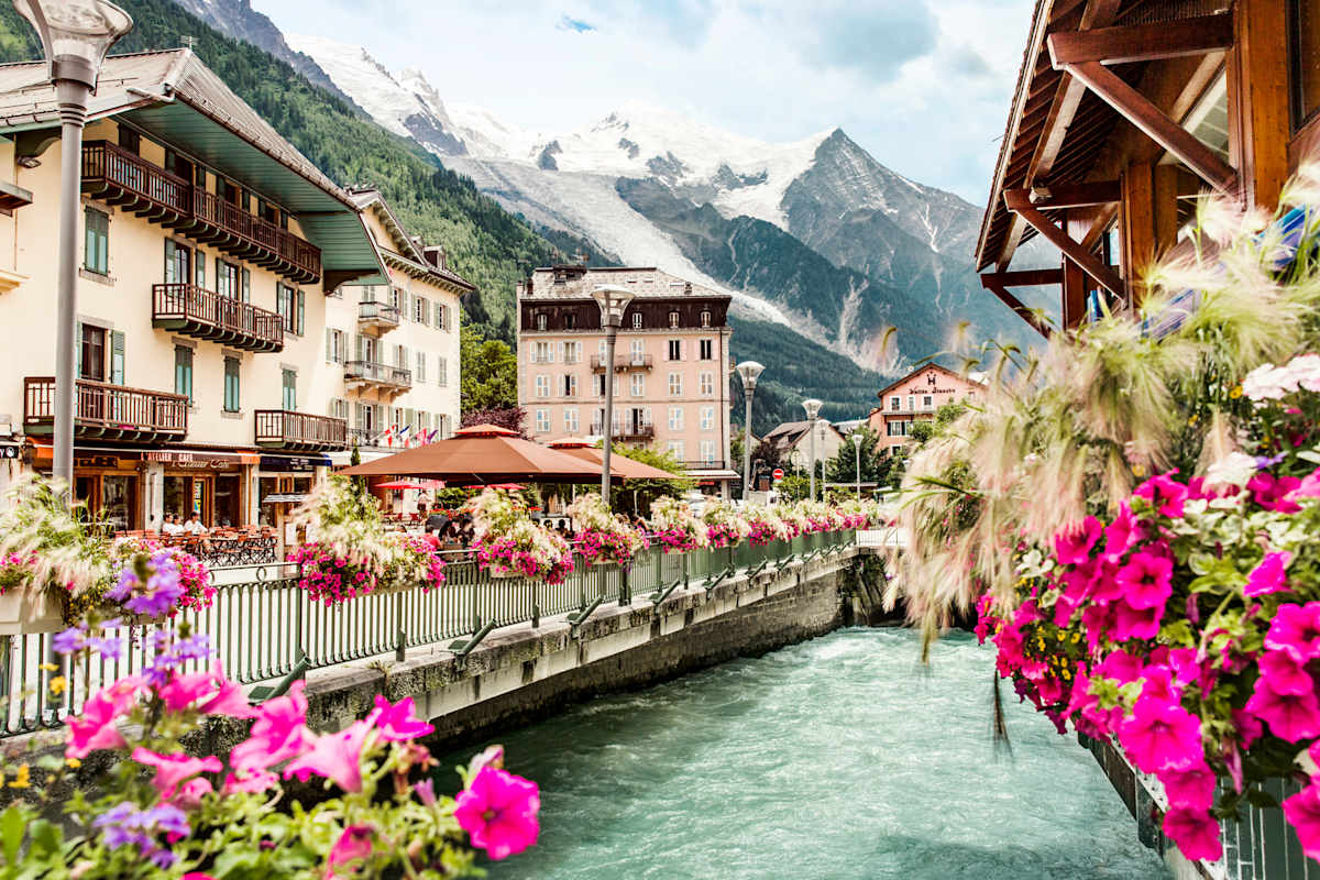 Die wunderschöne Altstadt von Chamonix.