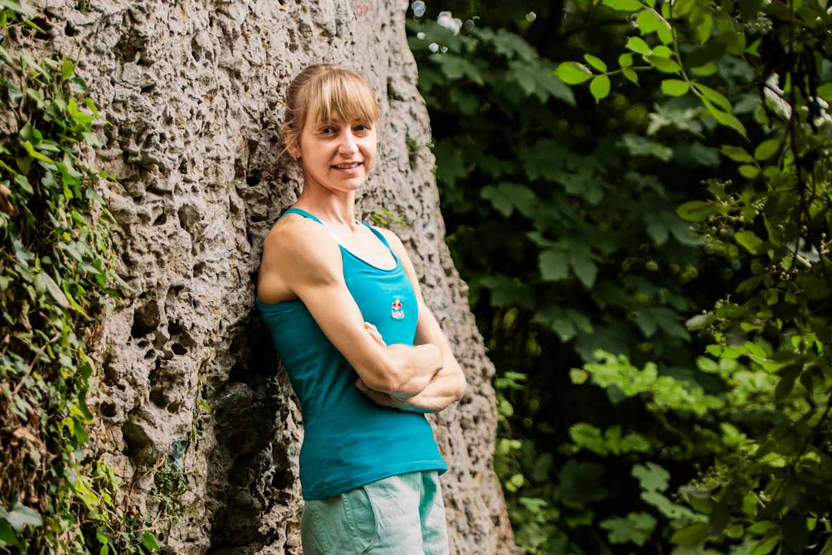 Wettkampf-Kletterin Angela Eiter