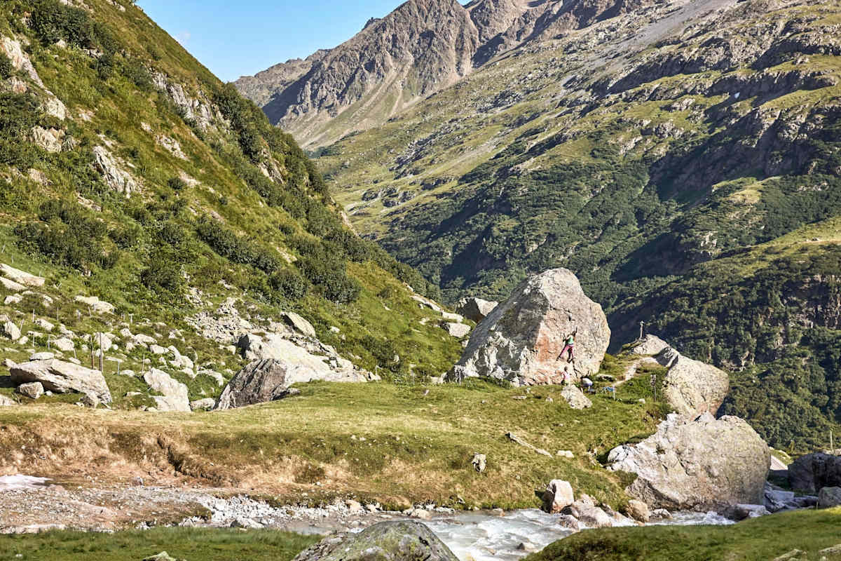 Die Alpenlandschaft der Urner Alpen.