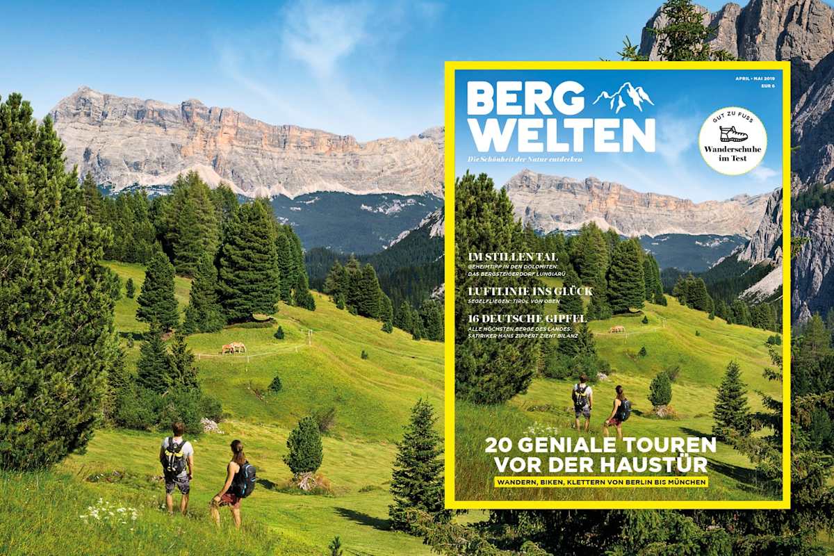 Das neue Bergwelten-Magazin (April/Mai 2019)