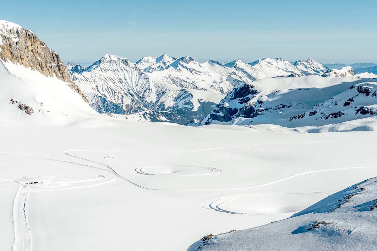 Gletscher soweit das Auge reicht.