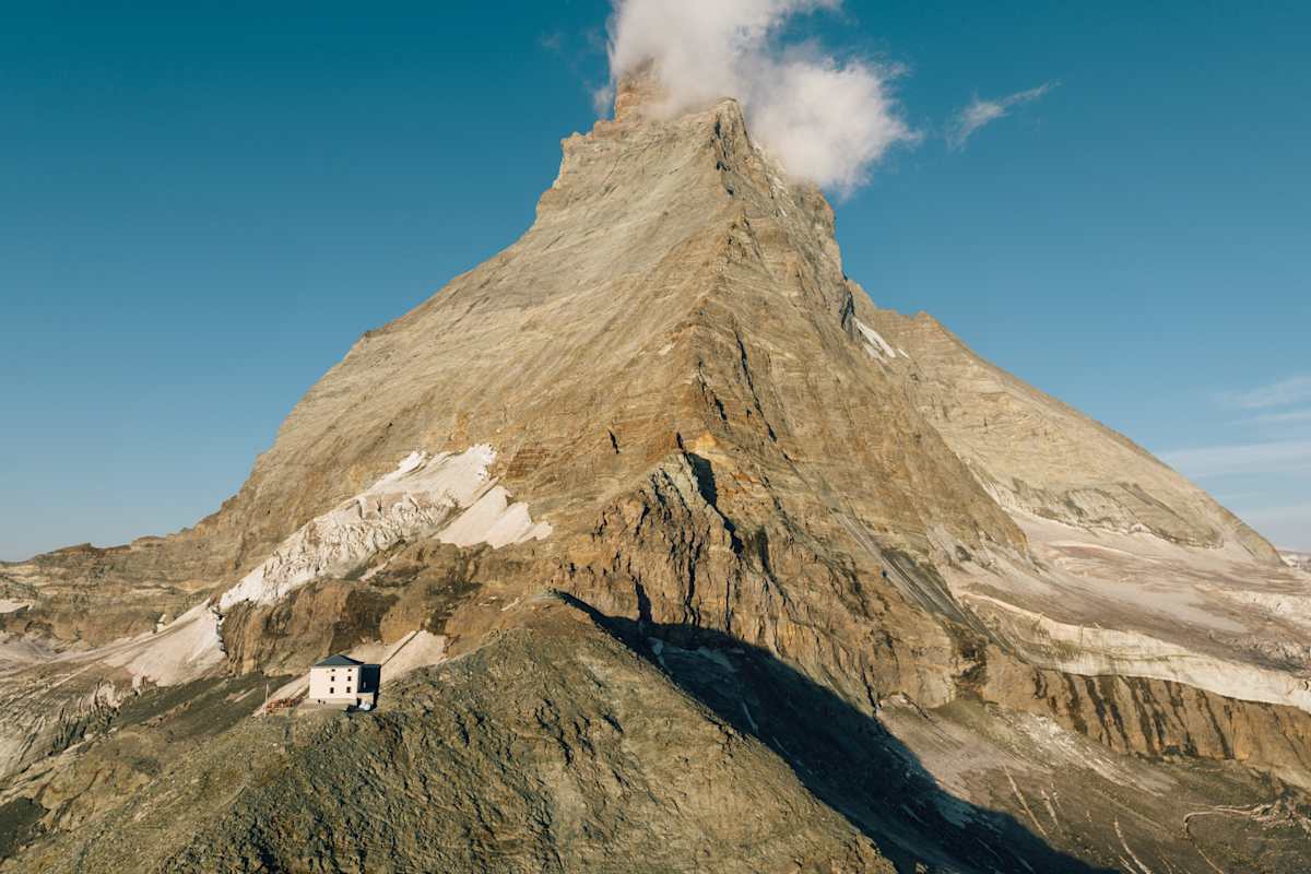Hörnlihütte am Matterhorn, Schweiz