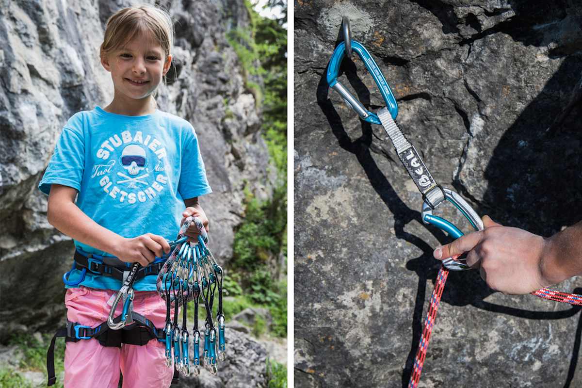 Klettergurte und Exen