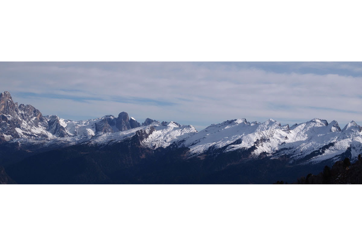 Ski Center Latemar: Blick in die Dolomiten