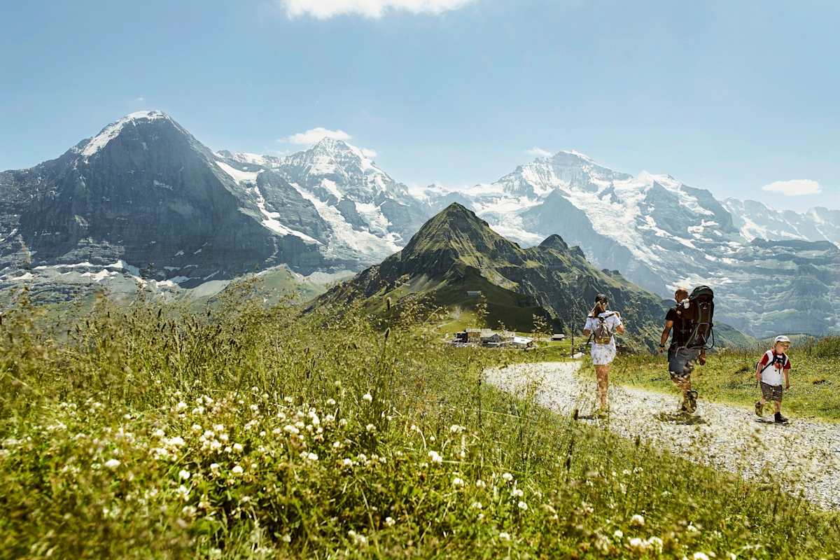 Die Berglandschaft des Eiger.