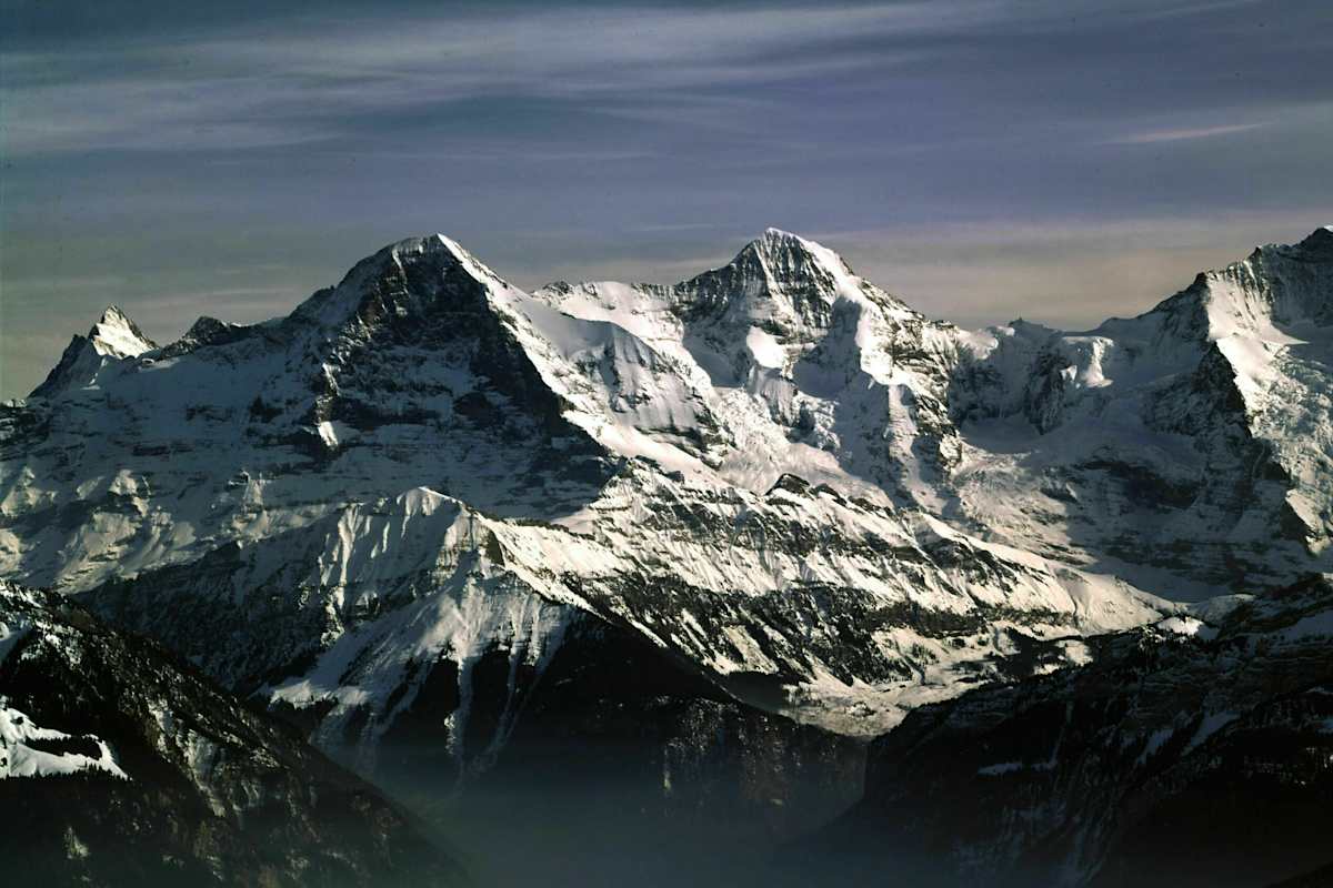 Berner Dreigestirn: Eiger, Mönch und Jungfrau in den Schweizer Alpen