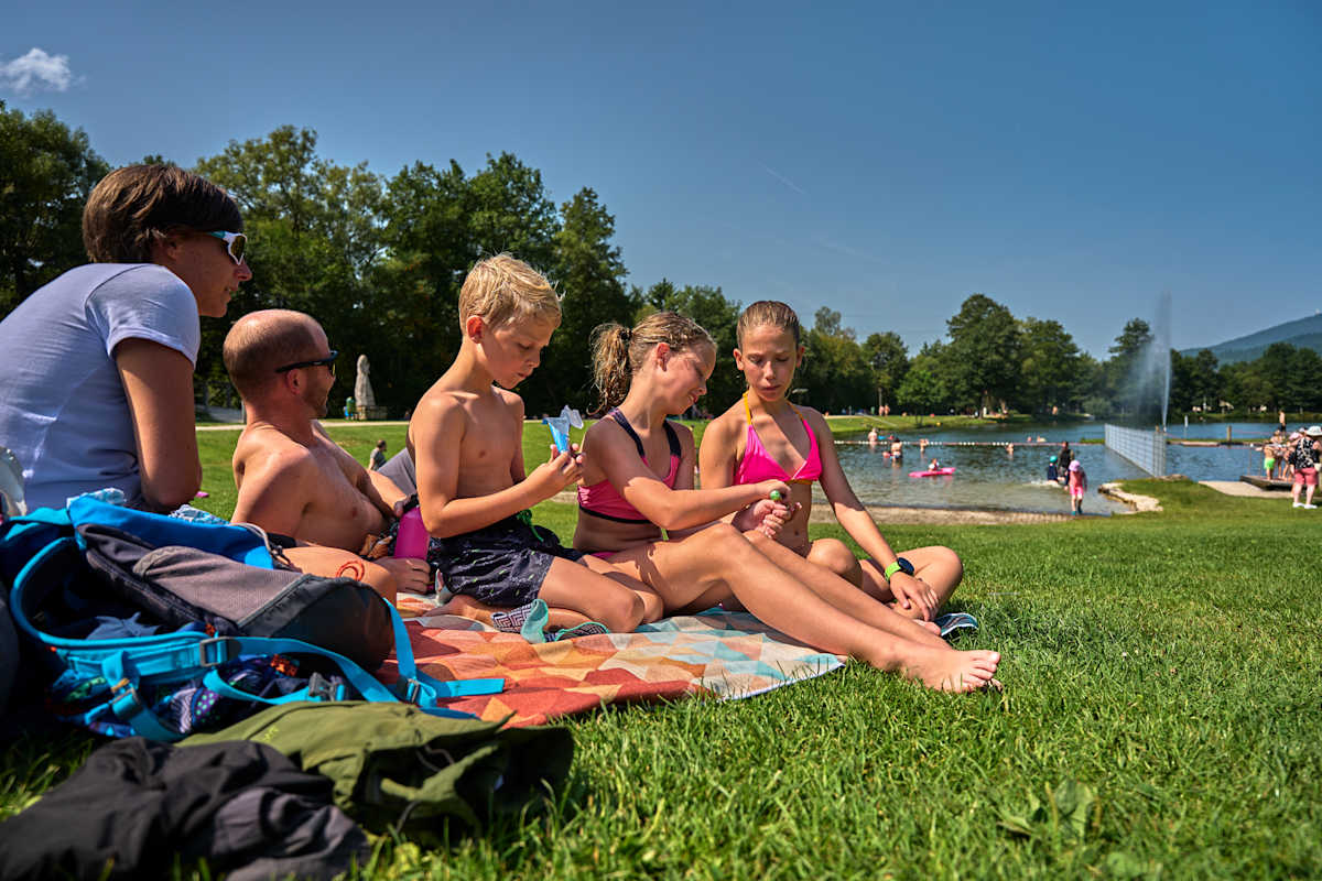 Der Seepark Arrach ist die ideale Adresse für warme Sommertage.