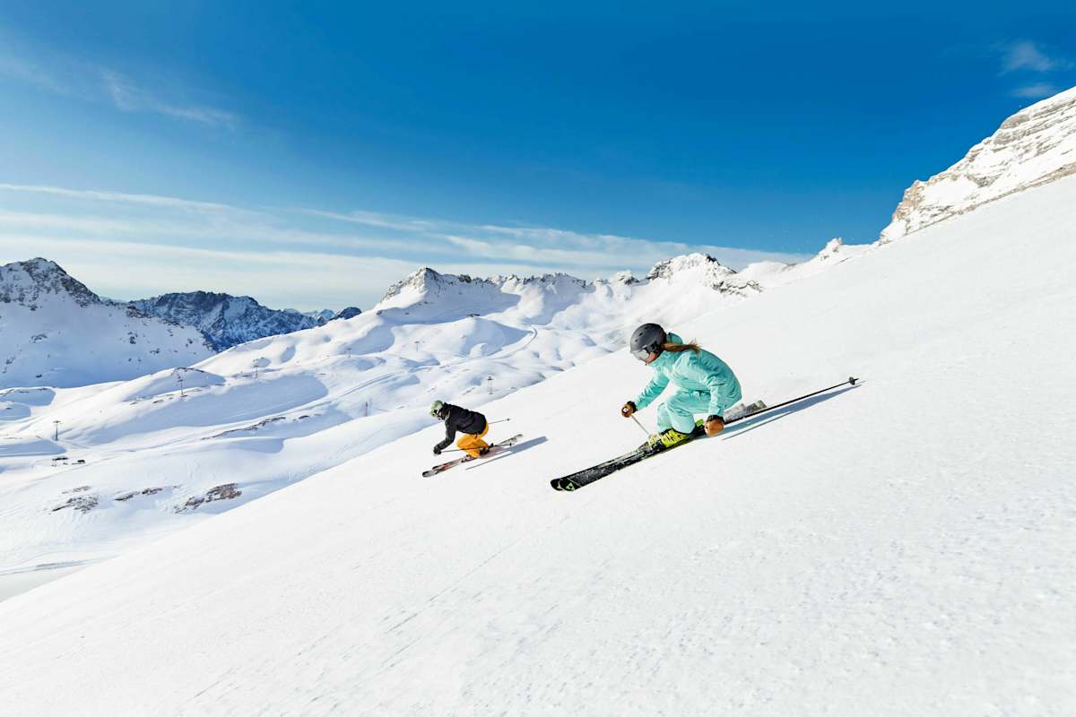 Und der Schuh sitzt: Abfahrt am Zugspitzblatt, Bayern
