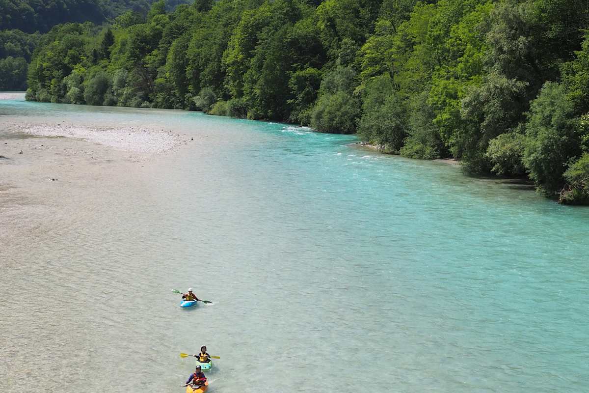 Flusswandern an der Soča