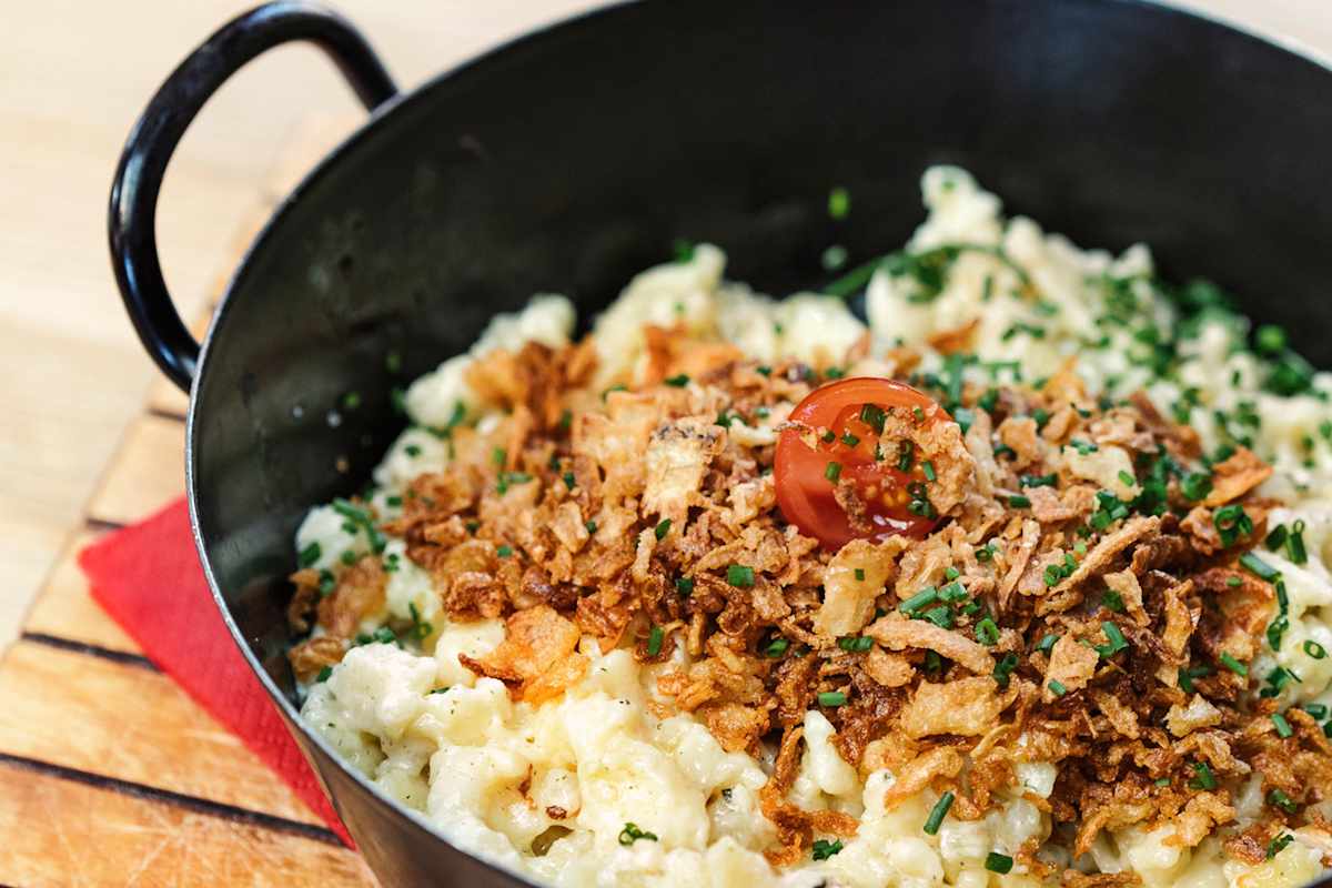 Kasspatzln in heißem Pfand