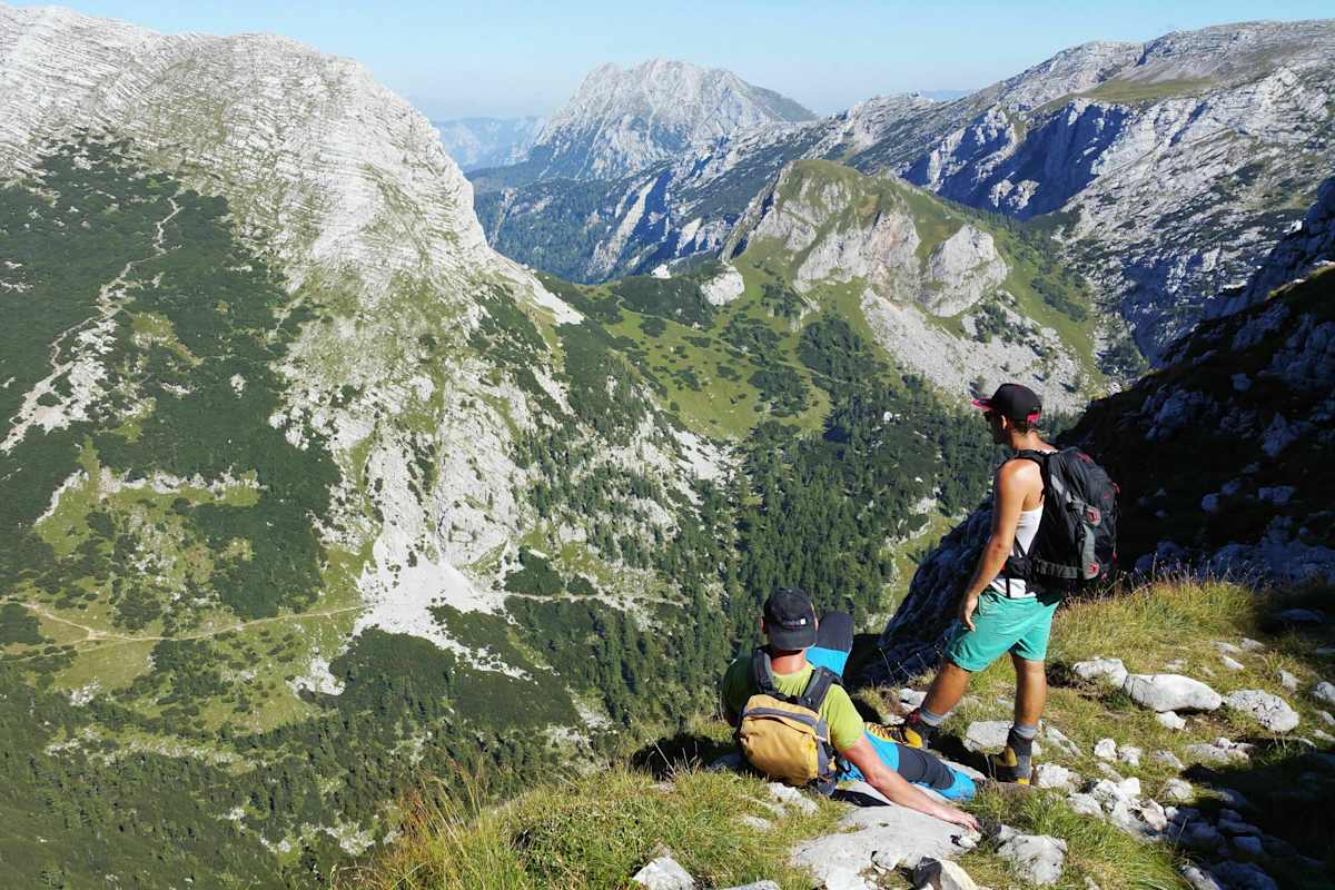 Im Gesäuse: Blick in die umliegende Bergwelt