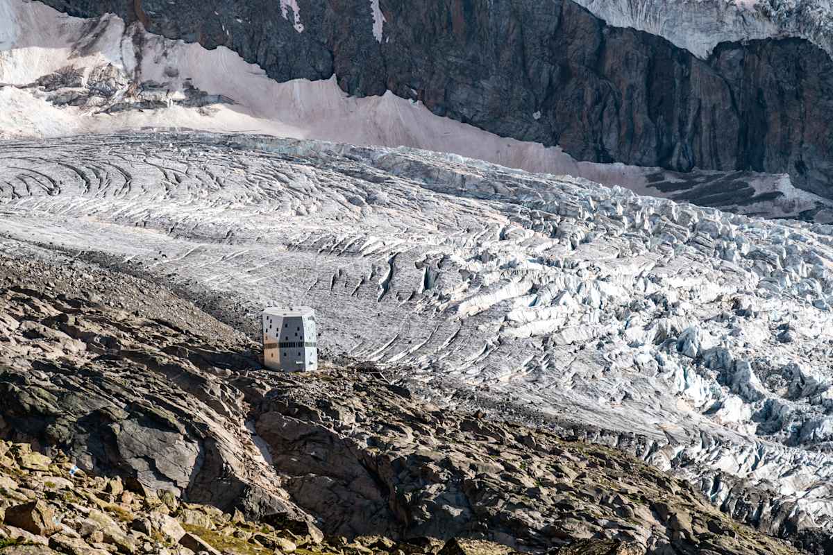 Die Monte-Rosa-Hütte im Wallis bezieht ihr Wasser vom Gletscher