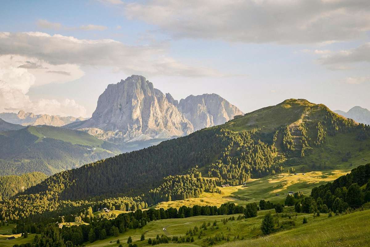 Der Langkofel bietet ein eindrucksvollen Panorama