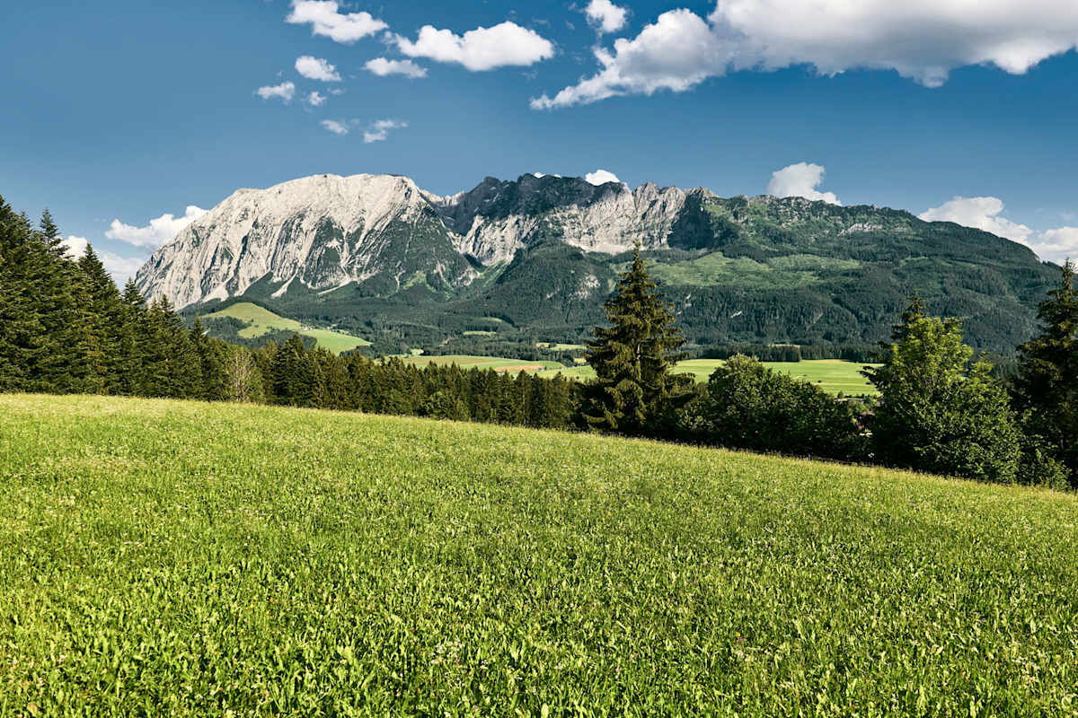 Der höchste freistehende Berg Europas, der Grimming