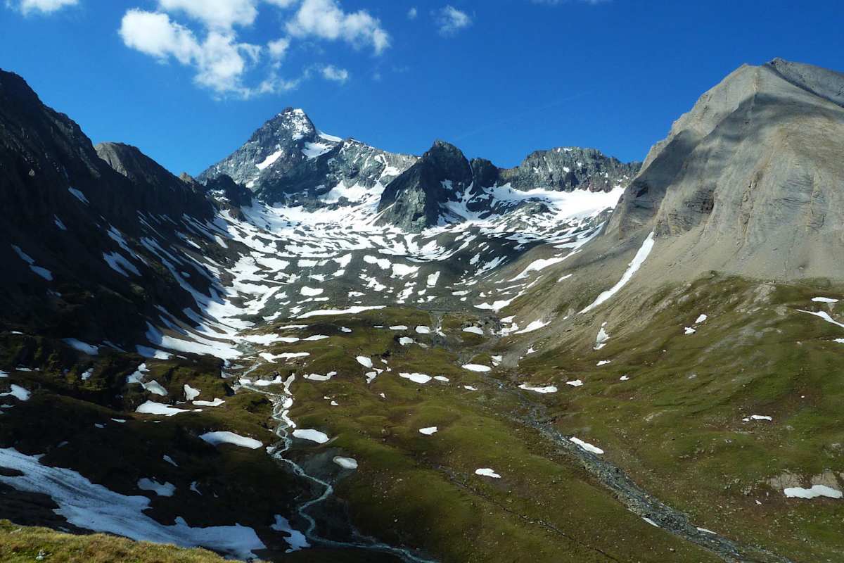 Salmhütte: Blick auf den Großglockner von der Kärntner Seite
