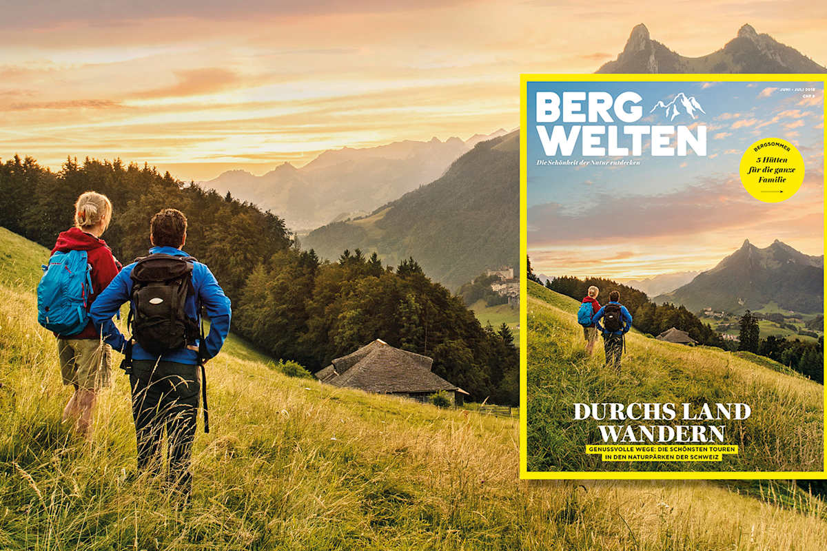 Cover des Bergwelten Magazins (Juni/Juli 2018)