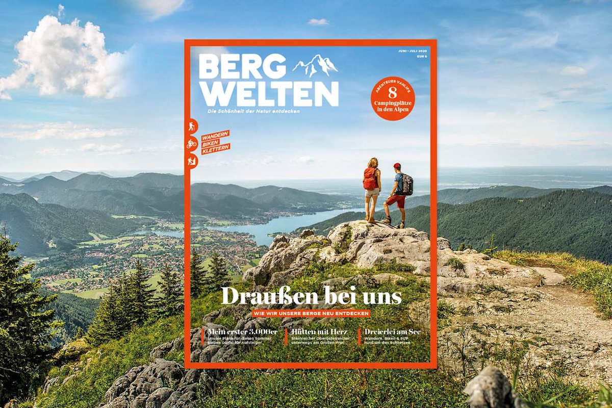 Jetzt überall im Zeitschriftenhandel – das aktuelle Bergwelten-Magazin (Juni/Juli 2020)