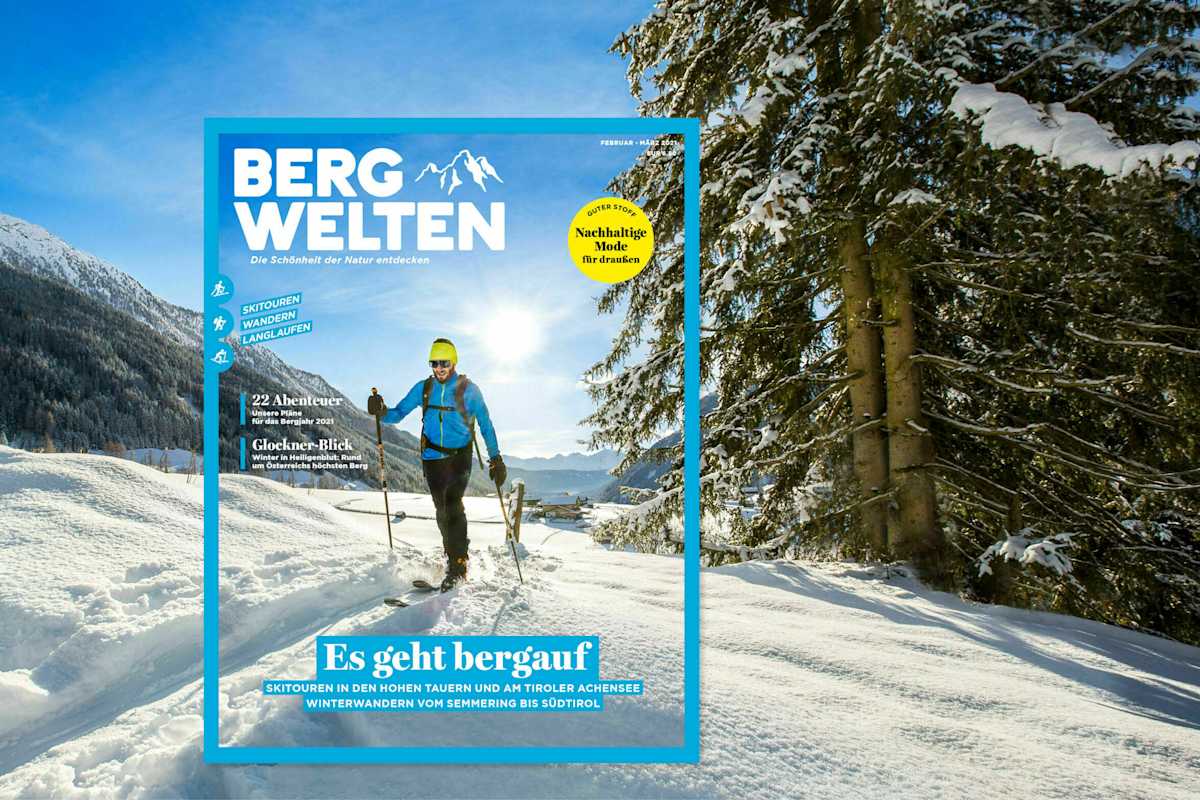 Das aktuelle Bergwelten Magazin (Februar/März 2021)