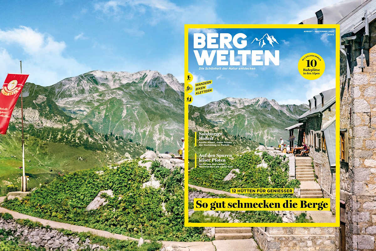 Das aktuelle Bergwelten Magazin (August/September 2020)
