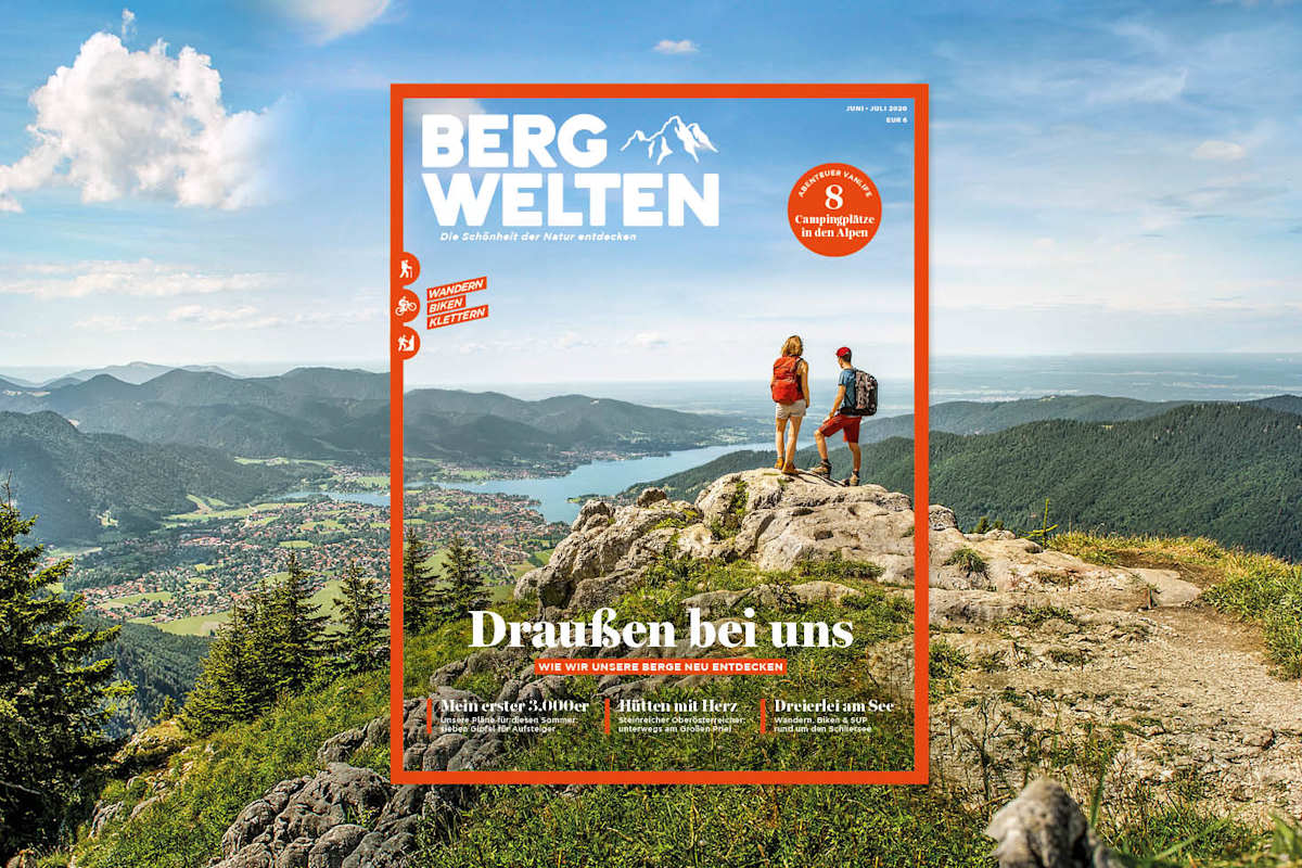 Jetzt überall im Zeitschriftenhandel – das aktuelle Bergwelten Magazin (Juni/Juli 2020)