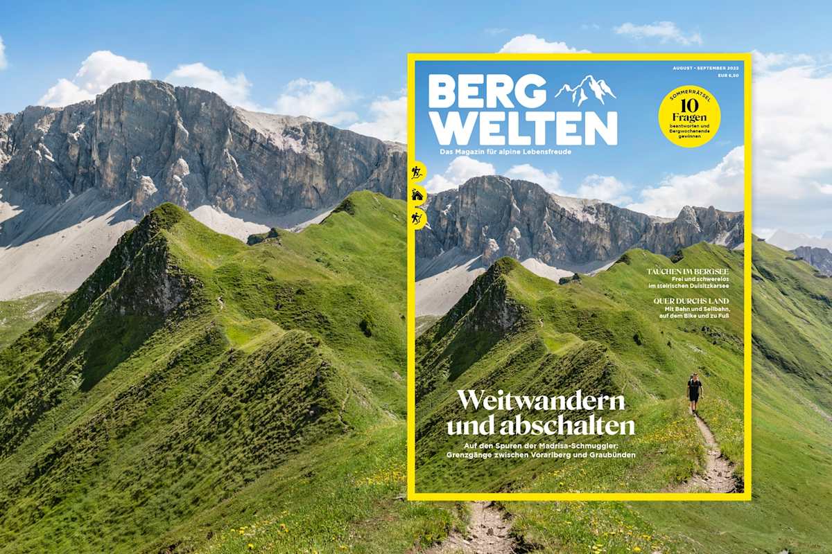 Das aktuelle Bergwelten Magazin (August/September 2022)