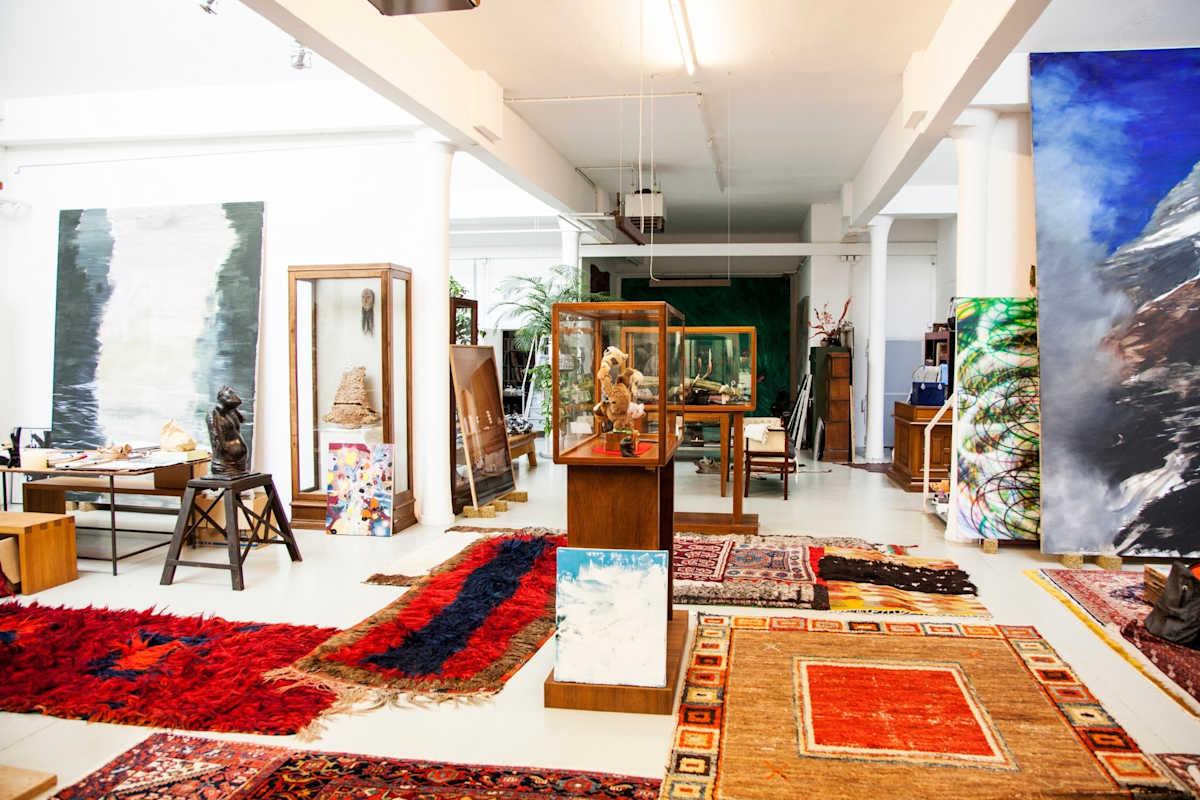 Das Atelier von Herbert Brandl.