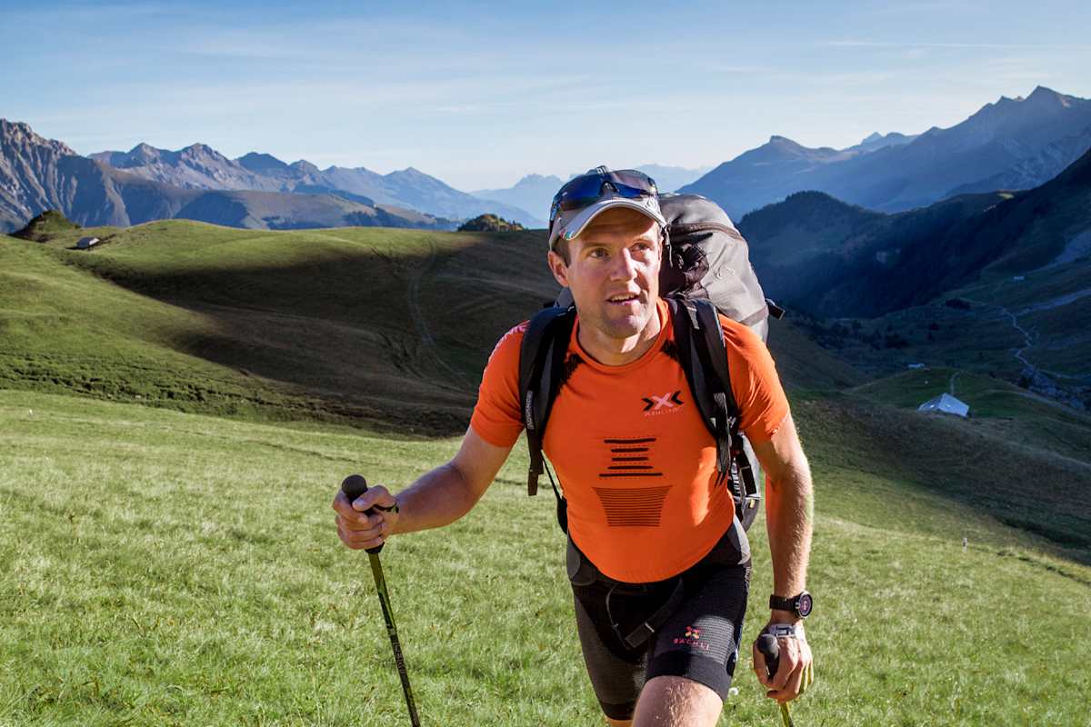 Chrigel Maurer beim erklimmen des Ammertenspitzes.