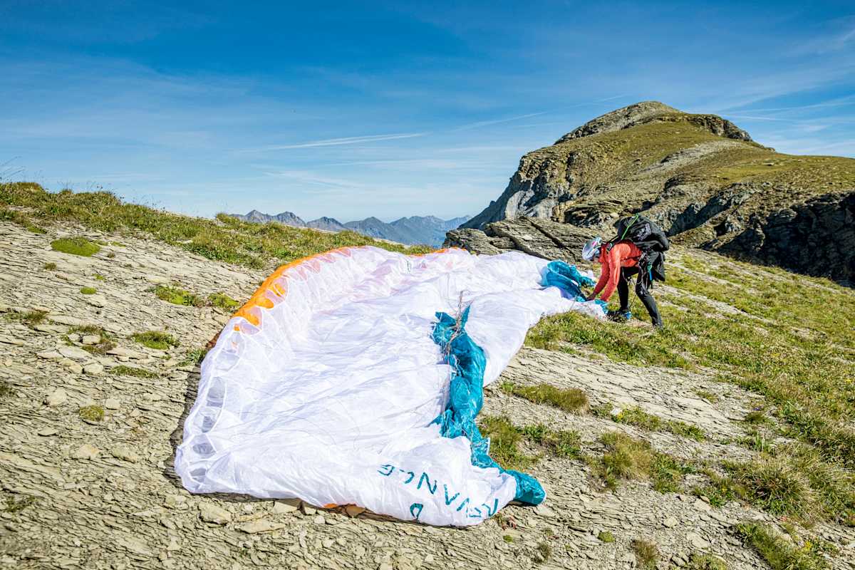 Chrigel bei den Vorbereitungen.