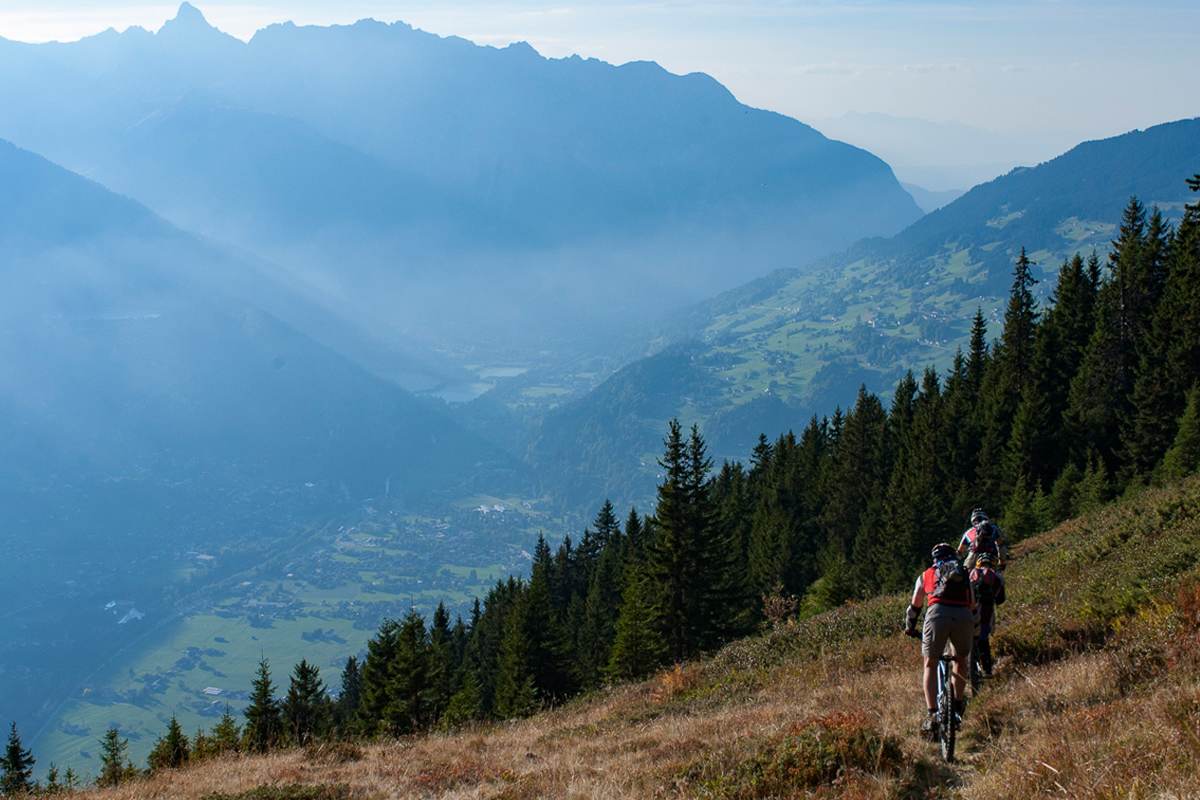Hochjoch Lifinar Mountainbiken Montafon
