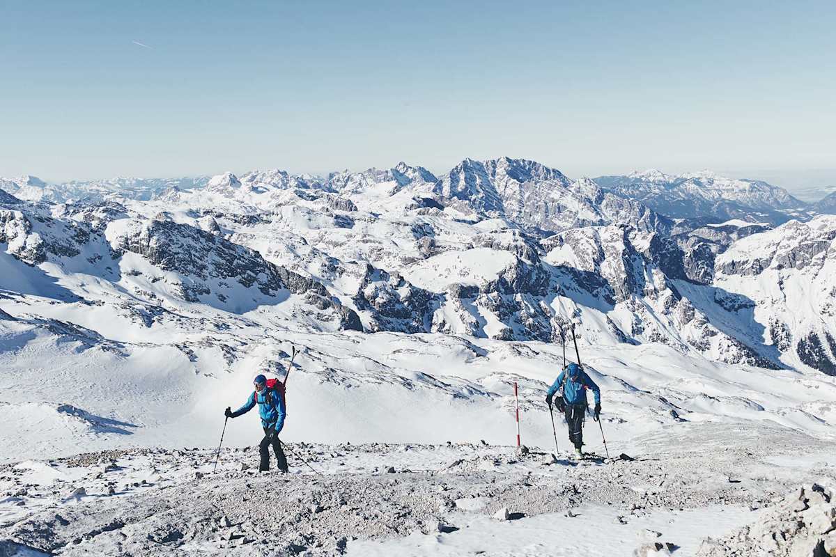 Die Gruppe beim Aufstieg auf den Hochkönig.