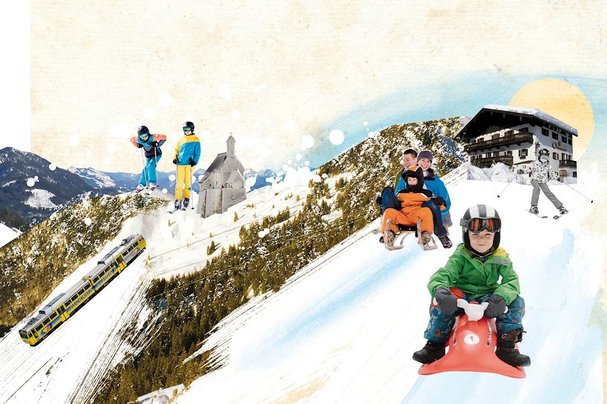 Illustration Bergwelten Mein Wochenende