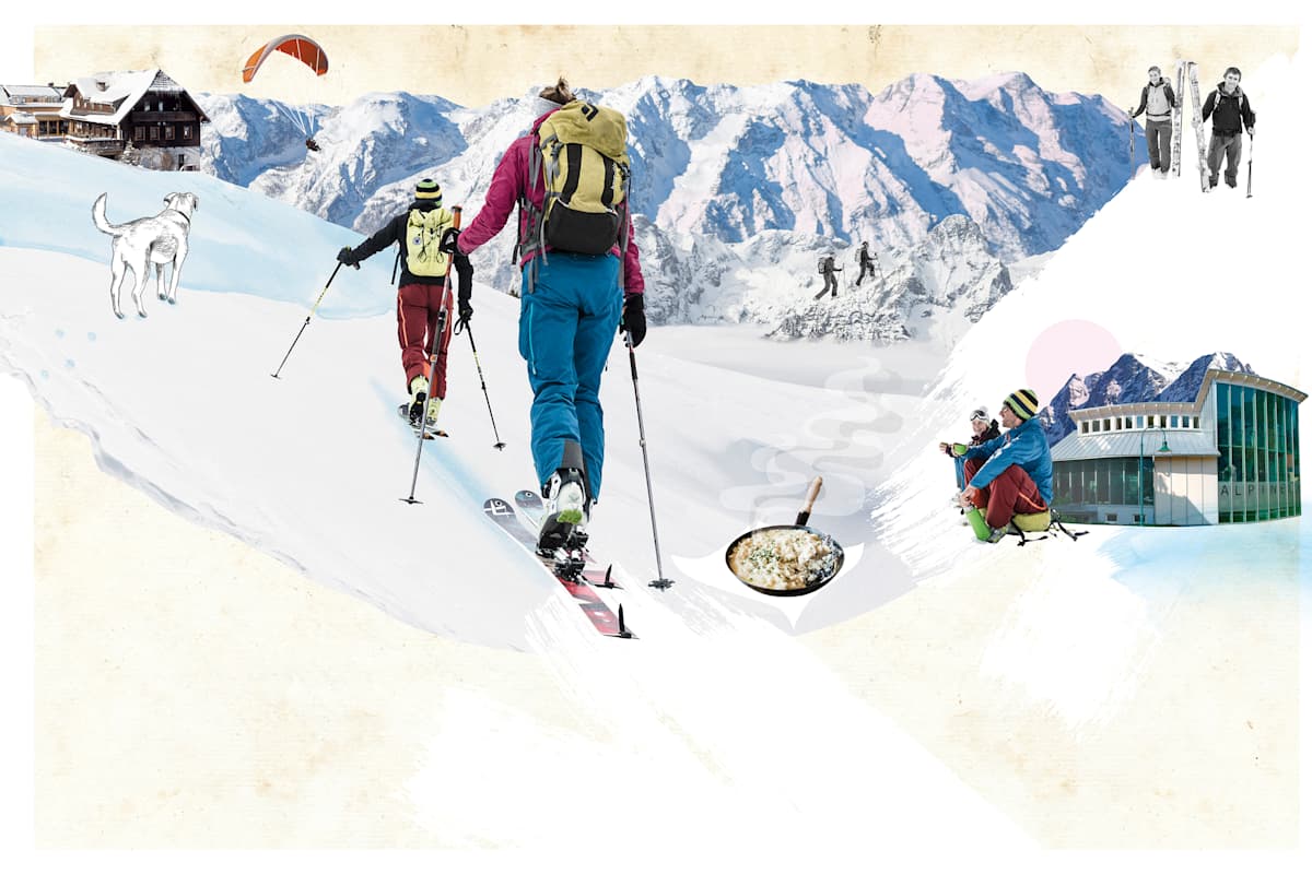 Illustration Bergwelten Mein Wochenende