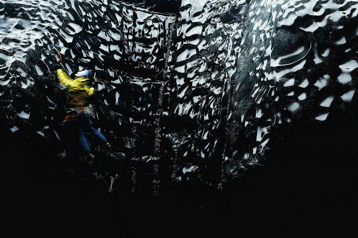 Robert Halldorsson am Breiðamerkurjökull