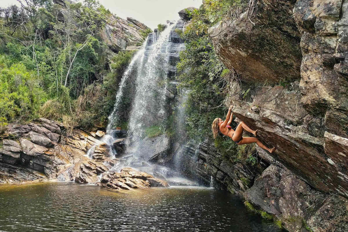 Raquel Miranda Coutinho im Serra do Cipo National Park in Brasilien