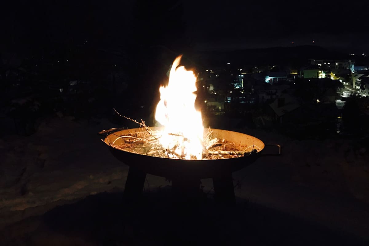 Feuerschalen anstelle von Feuerwerk