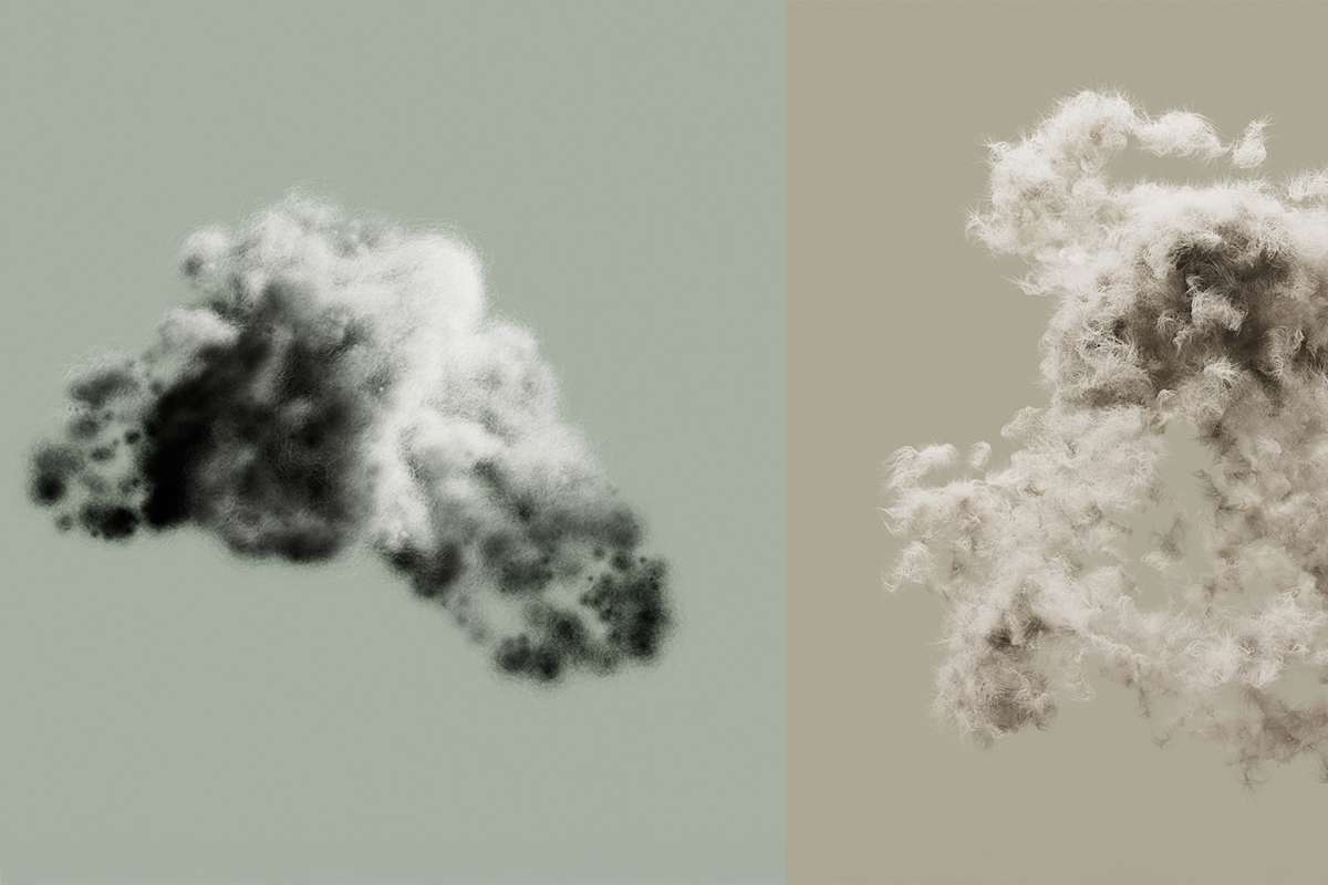 Vergleich von synthetischer Mimic-Isolierung (links) und natürlicher H Down-Isolierung (rechts), die beide Wärme und Schutz bei unterschiedlichen Wetterbedingungen bieten.