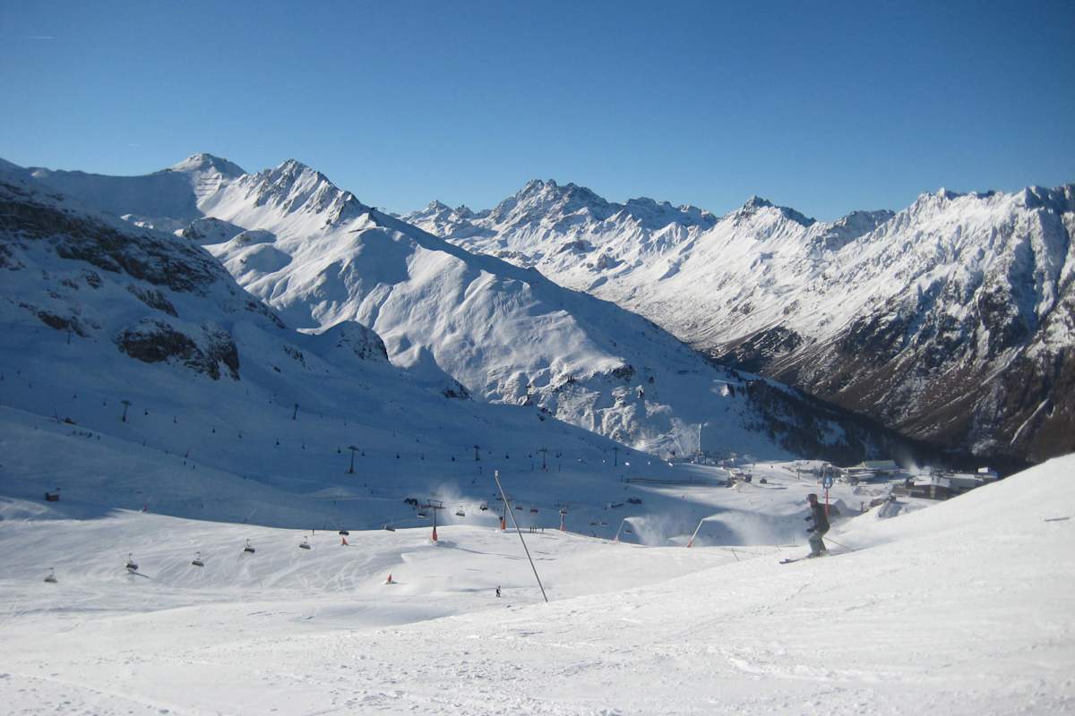Tirol: Skifahren in Ischgl in der Silvretta