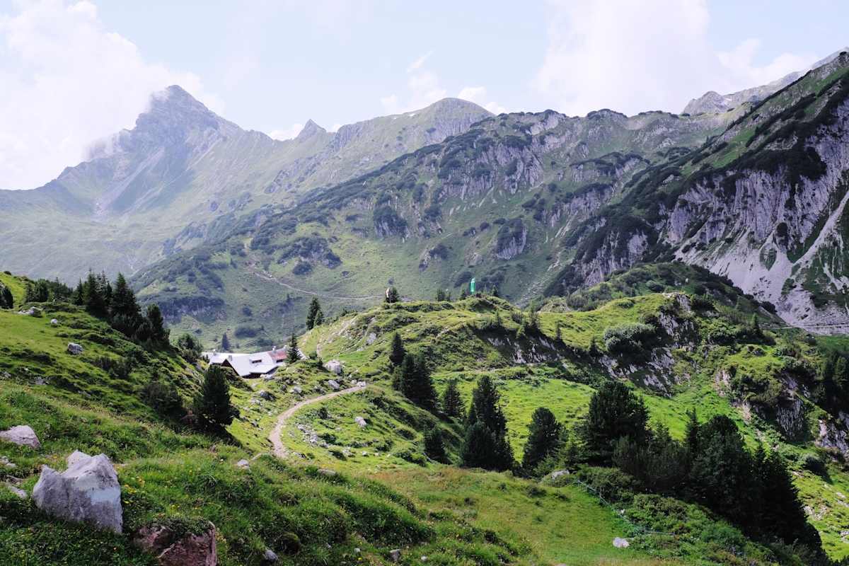 In der Nähe von Lech am Arlberg auf dem Lechweg