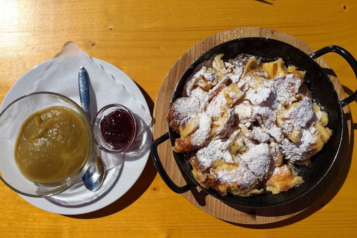 Der Kaiserschmarrn der Heidelberger Hütte in der Schweiz