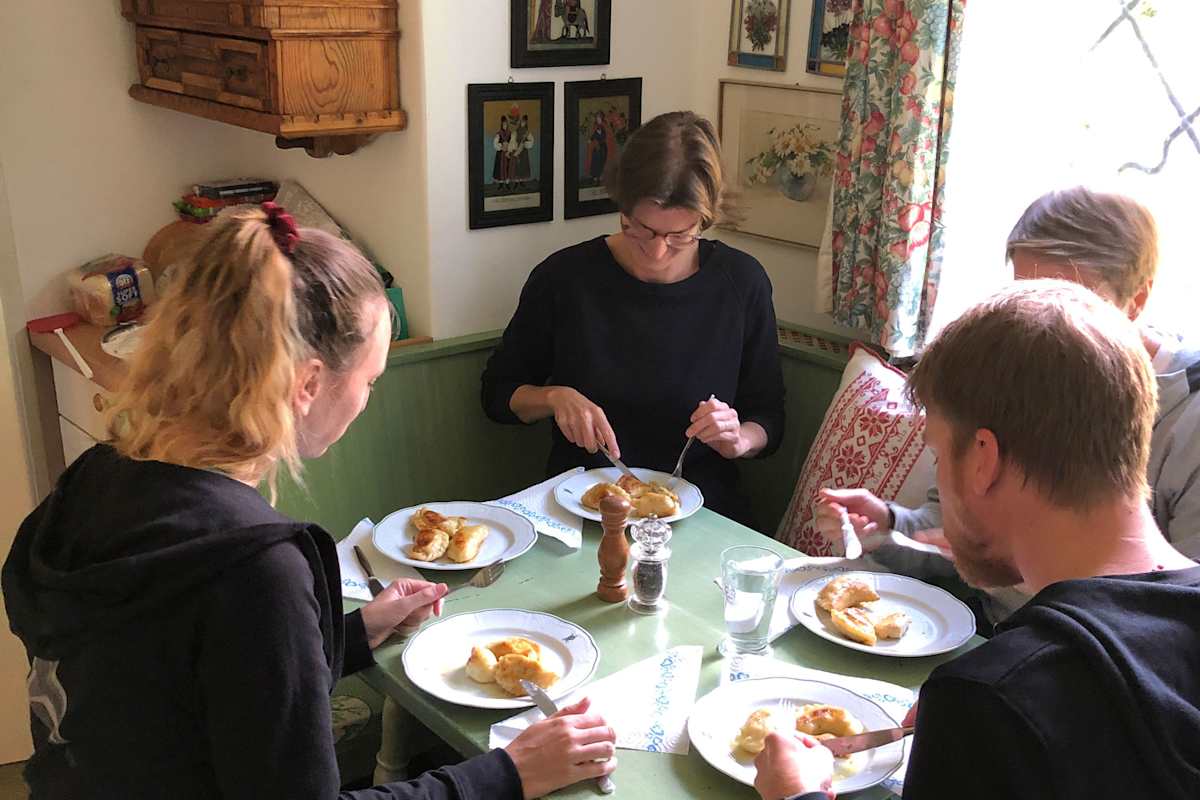 Kasnudeln auf der Bergwelten Hüttenwoche