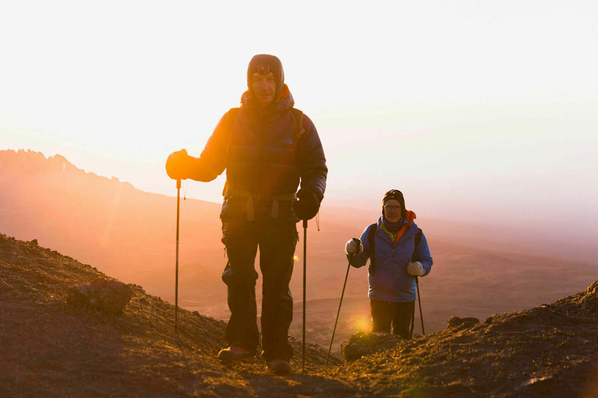 Christian Rainer und Klaus Haselböck am Kilimandscharo in Afrika
