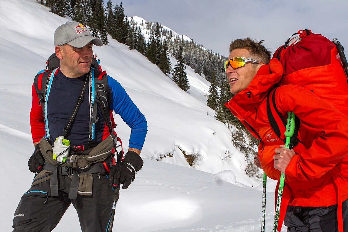 Die beiden Kitzbüheler genießen gemeinsame Skitouren.