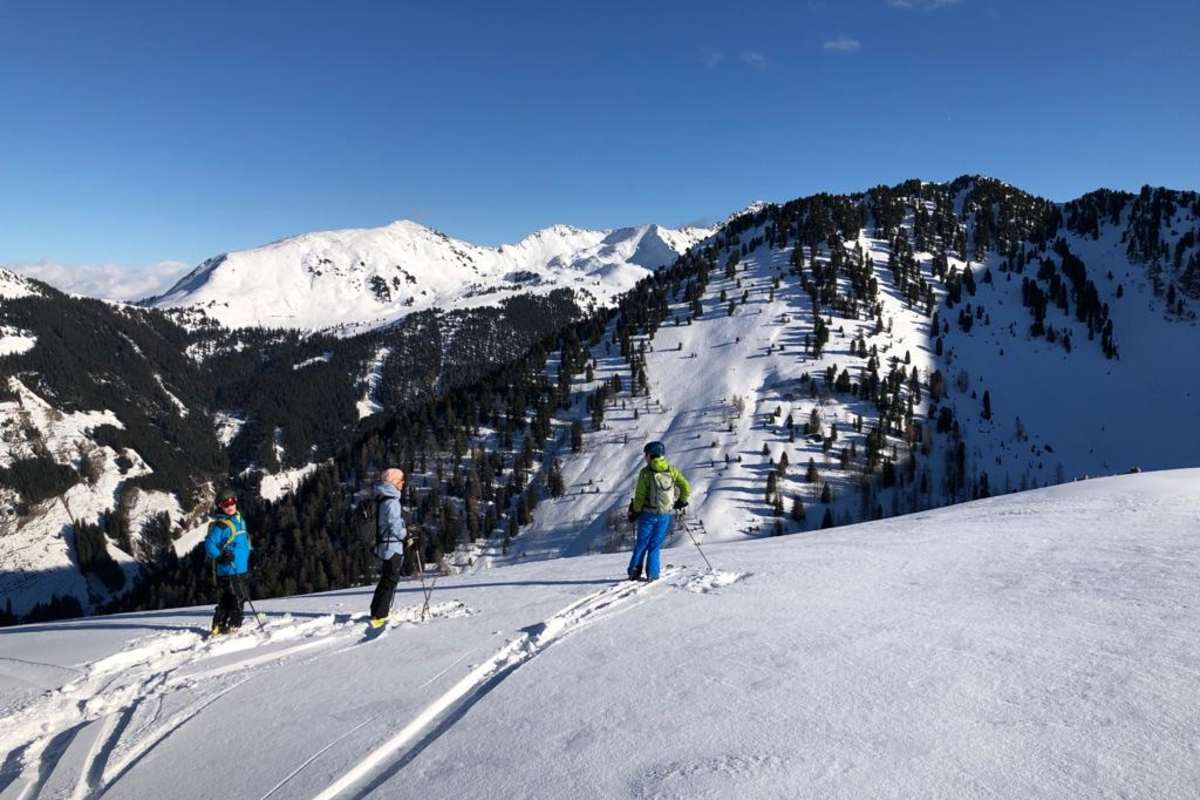 Skitourengeher unterhalb des Galtenberges
