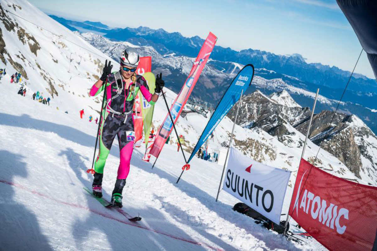 Schneekönig: Johanna Erhart beim Zieleinlauf