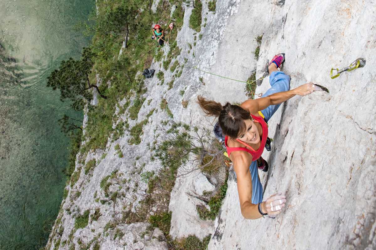 Andrea Marina in der Steilwand.