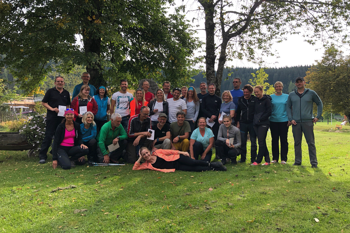 Viele strahlende Gesichter beim Bergwelten-Event „Mein erster Klettersteig"