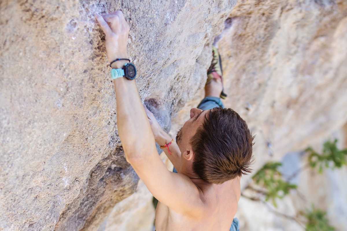 Felskletterer in Action