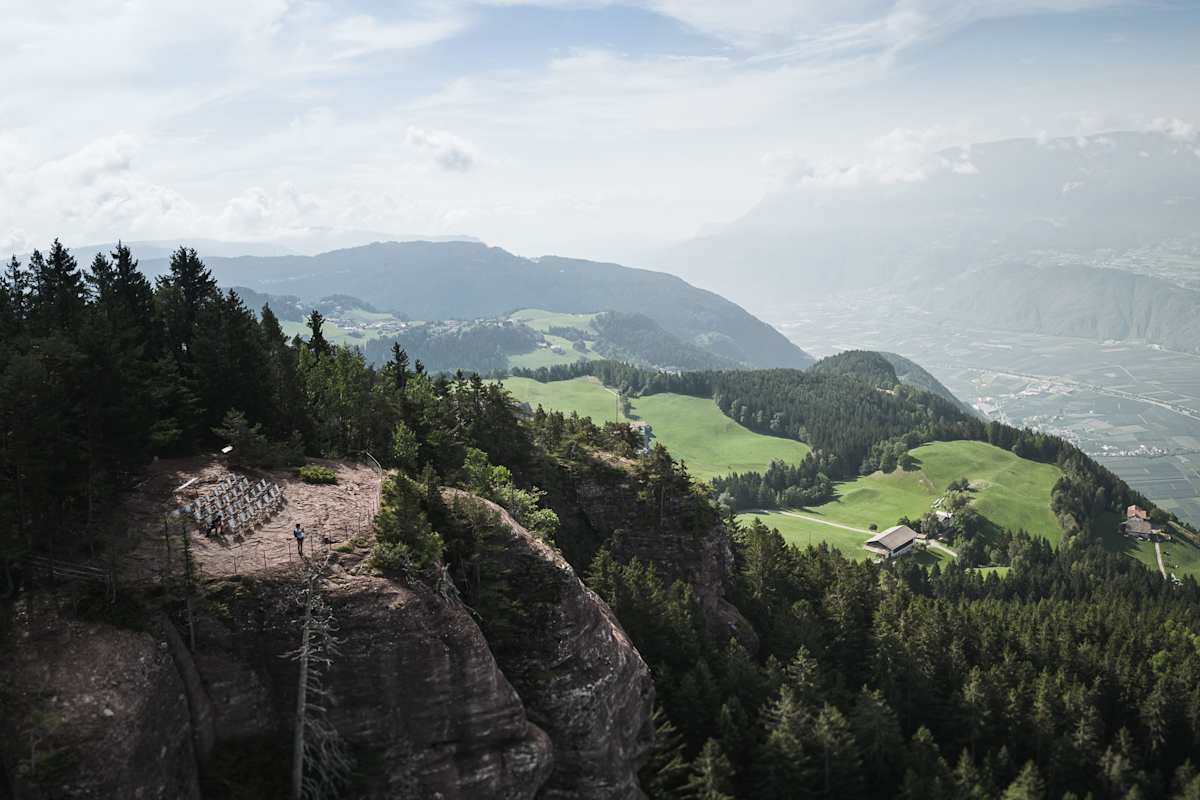 Aussicht über Südtirol und das Knottnkino
