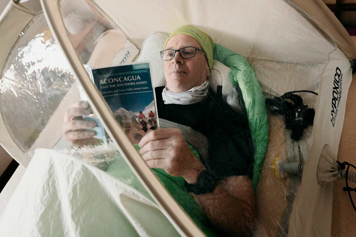 Akklimatisierung im Hypoxiezelt